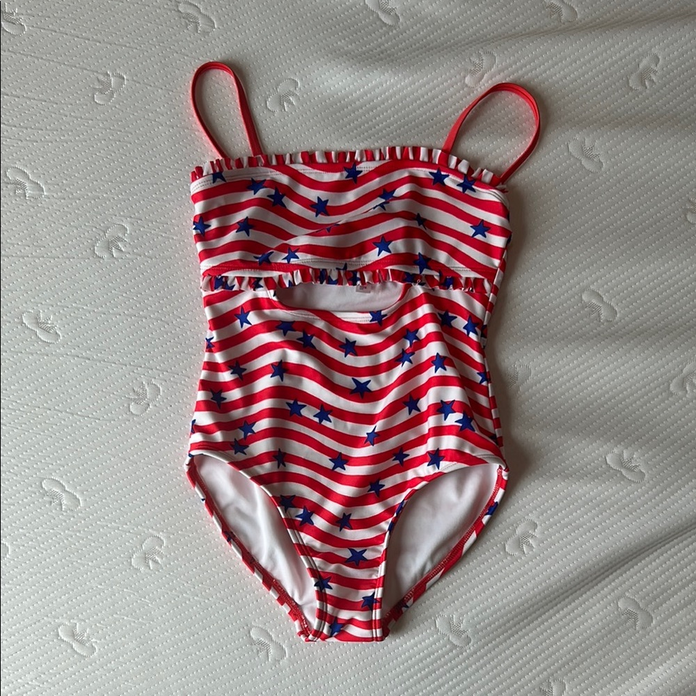 Cat & Jack Red and Blue One Piece Swimsuit